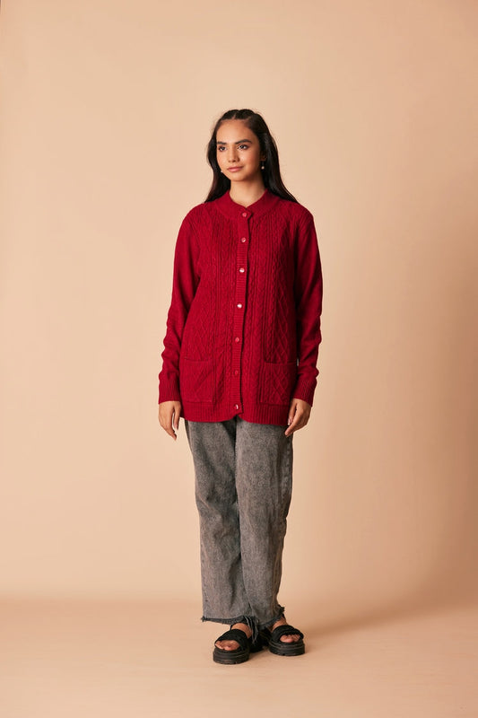 Ellena - Round Neck Cardigan Sweater