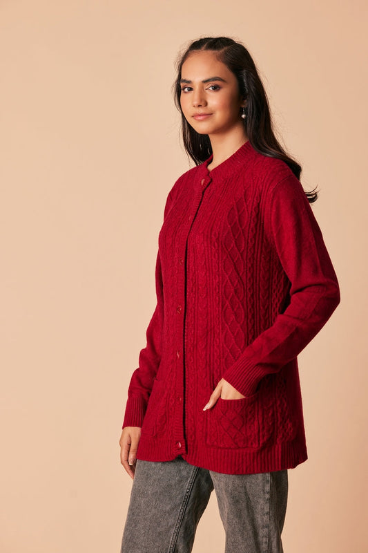 Ellena - Round Neck Cardigan Sweater