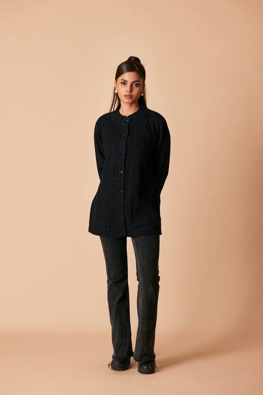 Ellena - Round Neck Cardigan Sweater