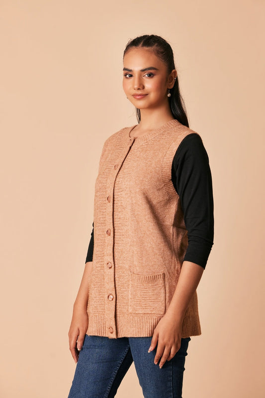 Ellena - Round Neck Cardigan Sweater