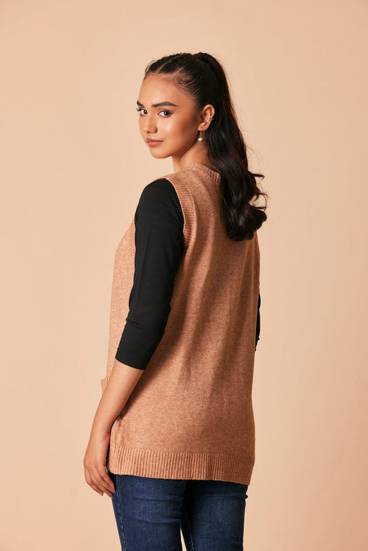 Ellena - Round Neck Cardigan Sweater