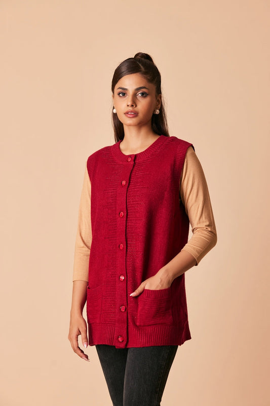 Ellena - Round Neck Cardigan Sweater