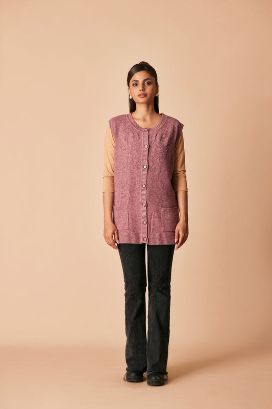 Ellena - Round Neck Cardigan Sweater