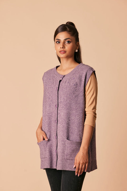 Ellena - Round Neck Cardigan Sweater