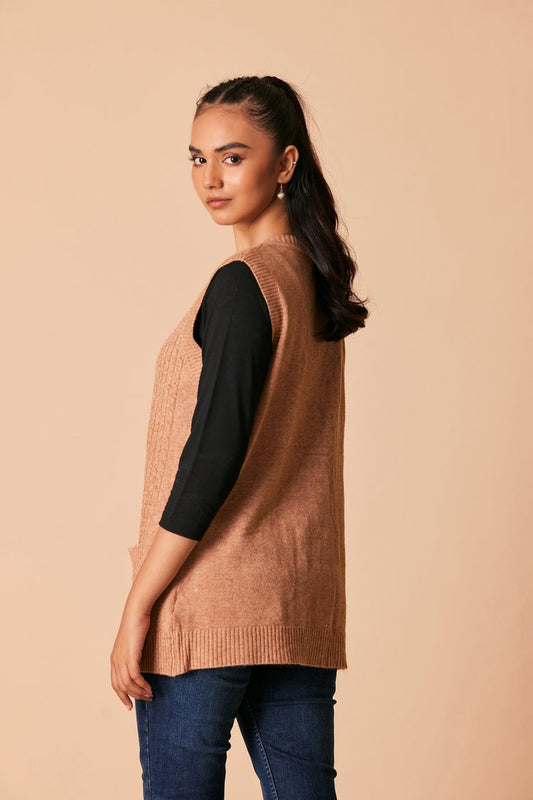 Ellena - Round Neck Cardigan Sweater
