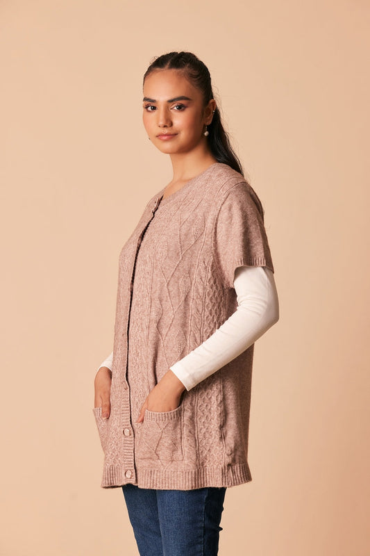 Ellena - Round Neck Cardigan Sweater