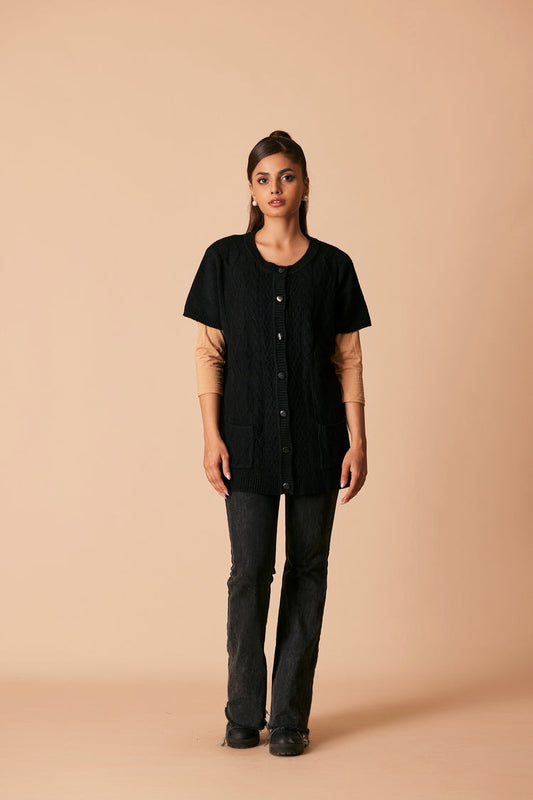 Ellena - Round Neck Cardigan Sweater