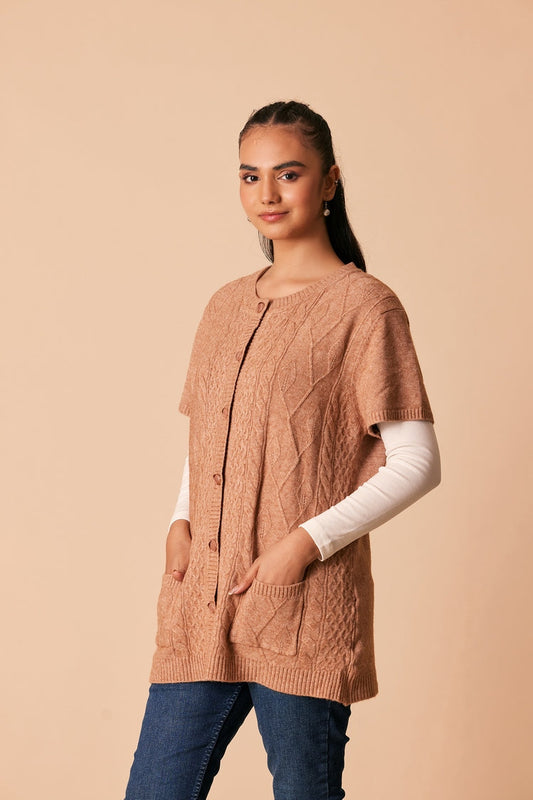 Ellena - Round Neck Cardigan Sweater