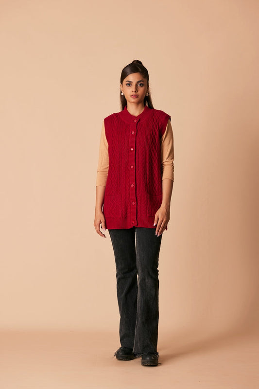 Ellena - Round Neck Cardigan Sweater