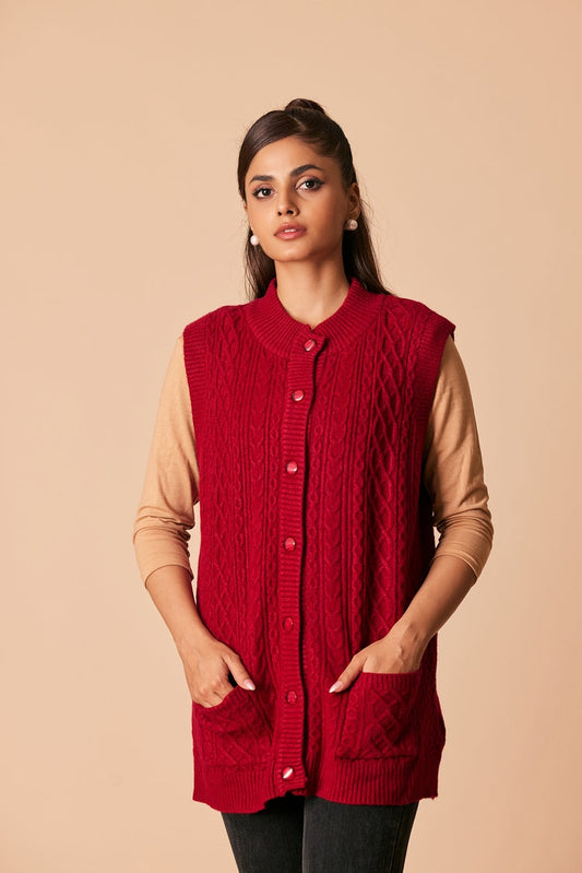 Ellena - Round Neck Cardigan Sweater