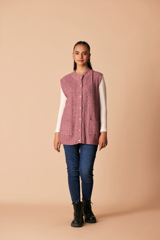 Ellena - Round Neck Cardigan Sweater