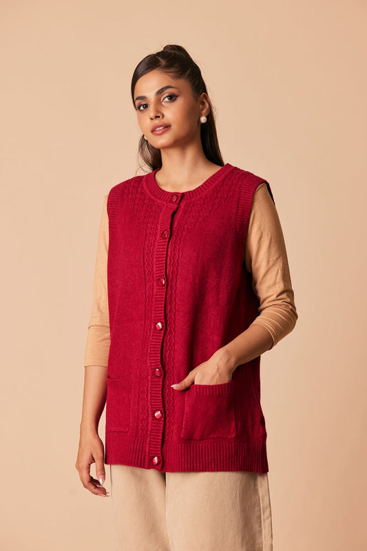 Ellena - Round Neck Cardigan Sweater