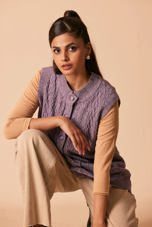 Ellena - Round Neck Cardigan Sweater