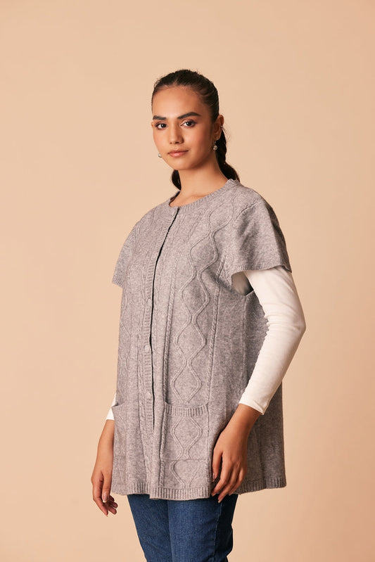 Ellena - Round Neck Cardigan Sweater