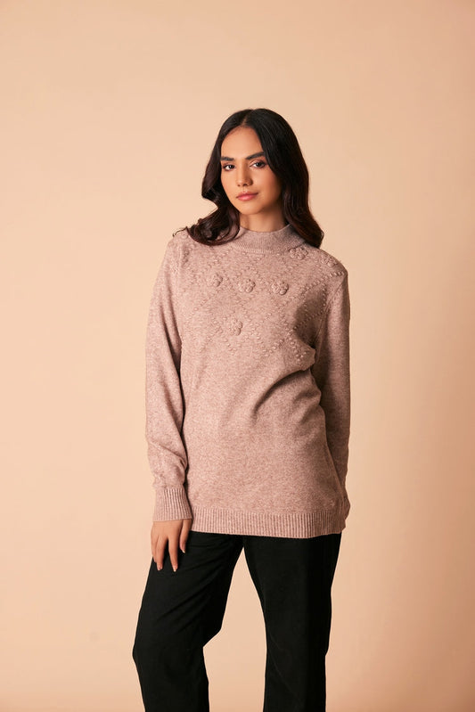 Ellena - Round Neck Pullover Sweater