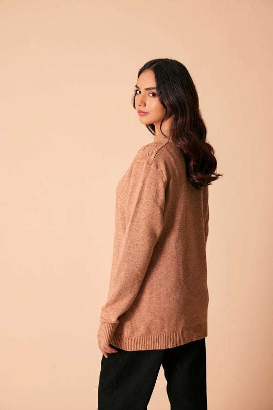 Ellena - Round Neck Pullover Sweater