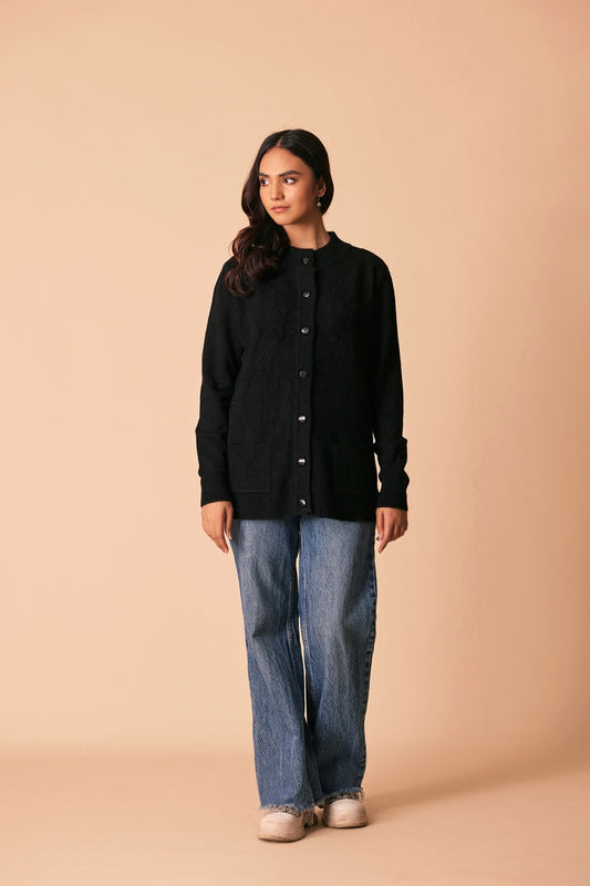 Ellena - Round Neck Cardigan Sweater