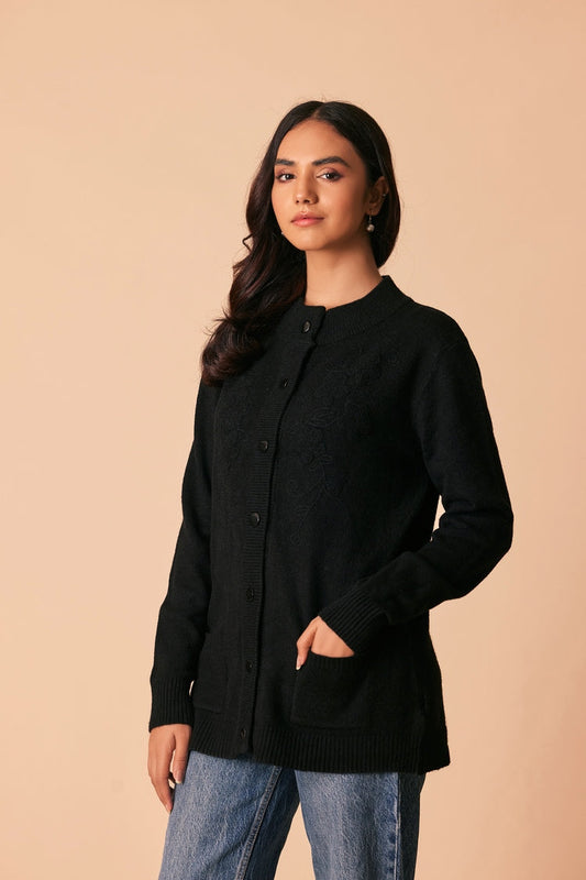 Ellena - Round Neck Cardigan Sweater