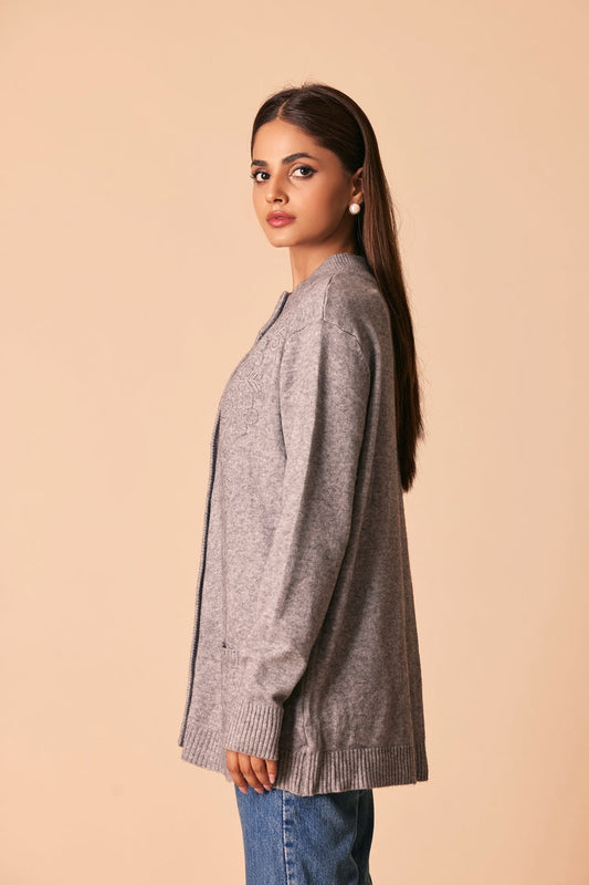 Ellena - Round Neck Cardigan Sweater