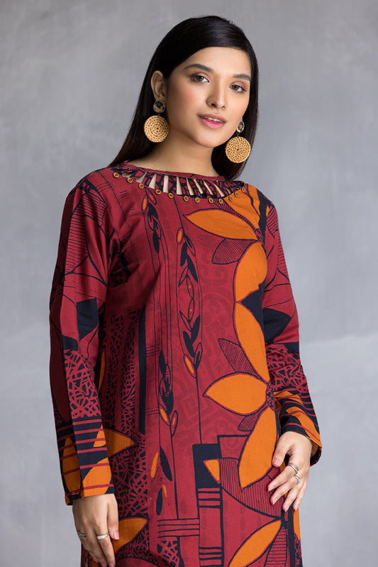 Ellena - 1-PC Stitched Khaddar Kurti