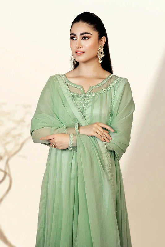 Asma & Sidra - Kalidaar Frocks - Ayzel (Plain Chiffon Frock)