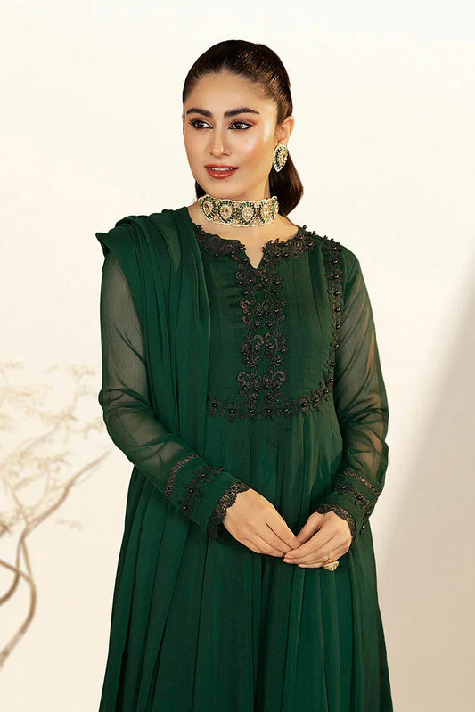 Asma & Sidra - Kalidaar Frocks - Zoya (Plain Chiffon Frock)