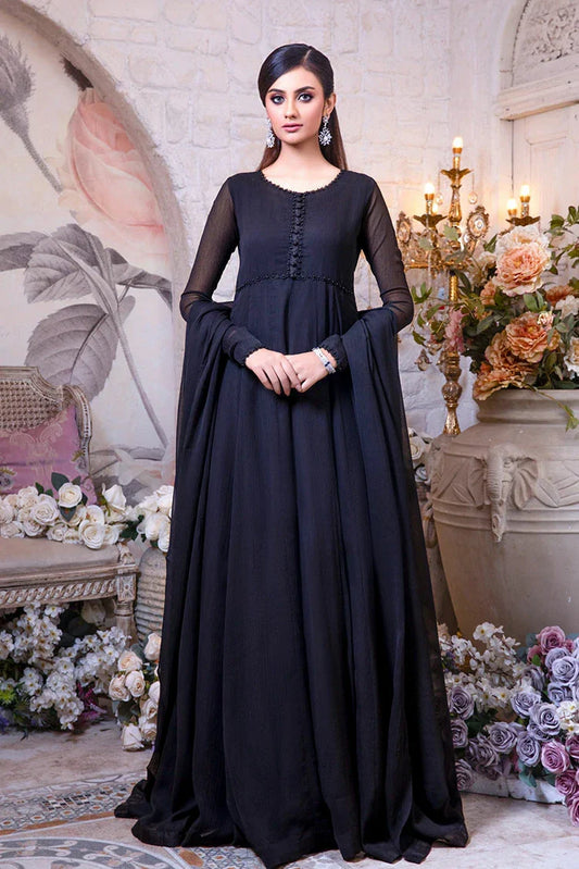 Asma & Sidra - Kalidaar Frocks - Shama (Plain Chiffon Frock)