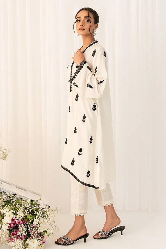 Cross Stitch - Ivory Charm Embroidered Shirt