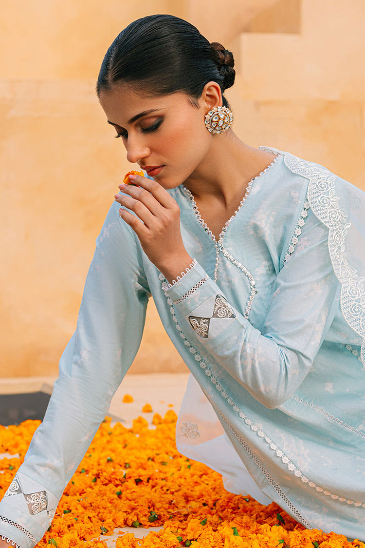 Picture of Exclusive Pret Collection - Saffron Sea - Available at Raja Sahib