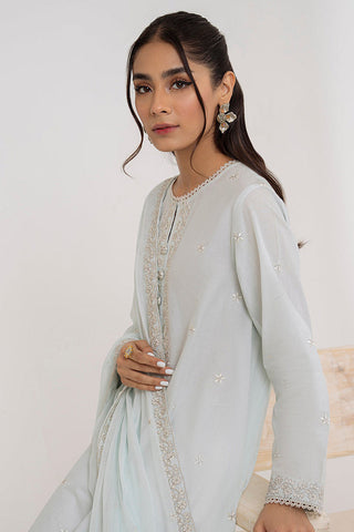 Picture of Cross Stitch - Basic Pret Collection - Powder Blue - Available at Raja Sahib