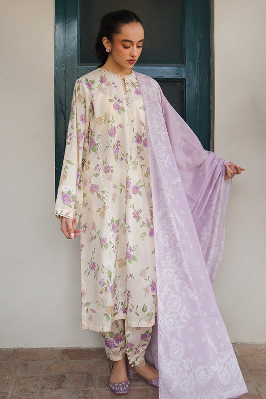 Picture of Cross Stitch - Prints Daily Lawn Collection - Roseate Muse - Available at Raja Sahib