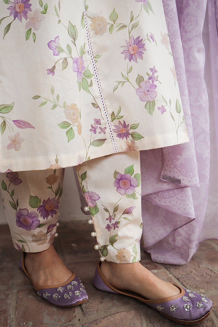 Picture of Cross Stitch - Prints Daily Lawn Collection - Roseate Muse - Available at Raja Sahib