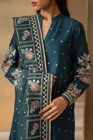 Picture of Cross Stitch - Mahiri Unstitched Embroidered Collection Vol 3 - Midnight Bloom - Available at Raja Sahib