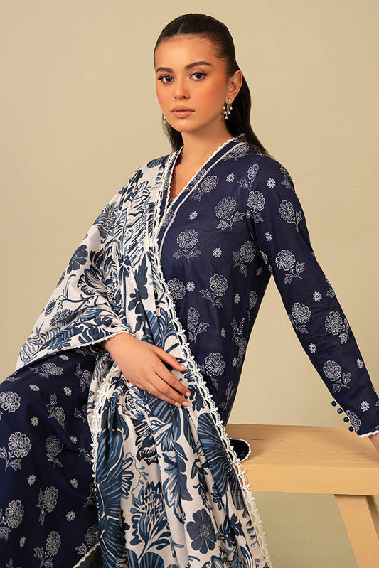 Picture of Cross Stitch - Daily Wear Unstitched Lawn Collection - Cobalt Echo - Available at Raja Sahib