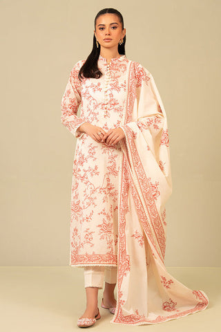 Daily Wear Unstitched Lawn Collection - Sunset Shade