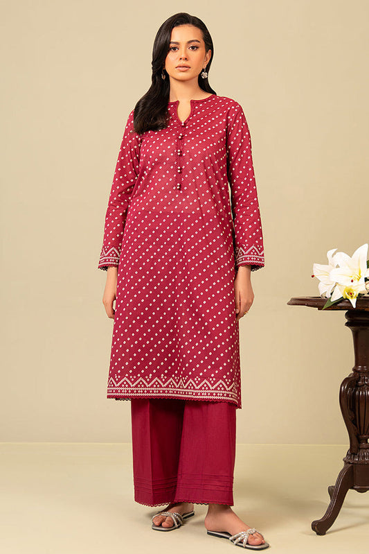 Picture of Cross Stitch - Daily Wear Unstitched Lawn Collection - Cardinal Carmine - Available at Raja Sahib