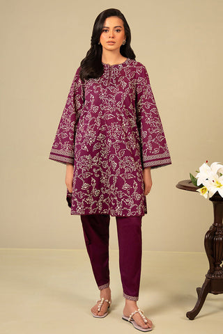 Daily Wear Unstitched Lawn Collection - Purple Haze