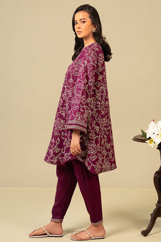 Daily Wear Unstitched Lawn Collection - Purple Haze