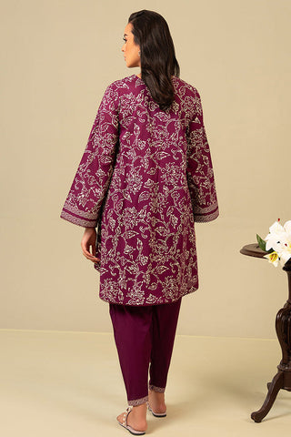 Daily Wear Unstitched Lawn Collection - Purple Haze