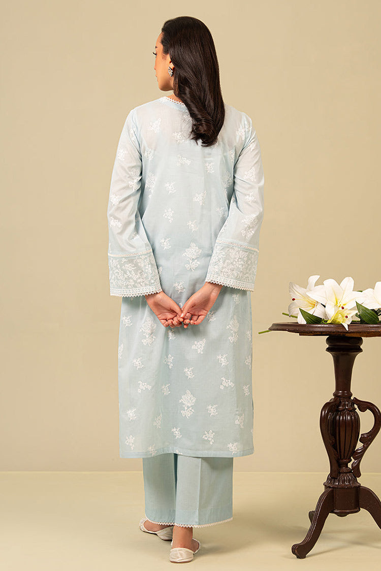 Picture of Cross Stitch - Daily Wear Unstitched Lawn Collection - Sterling Blue - Available at Raja Sahib