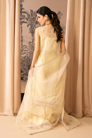 Picture of Cross Stitch - Luxe Atelier Unstitched Collection - Opal Glow - Available at Raja Sahib