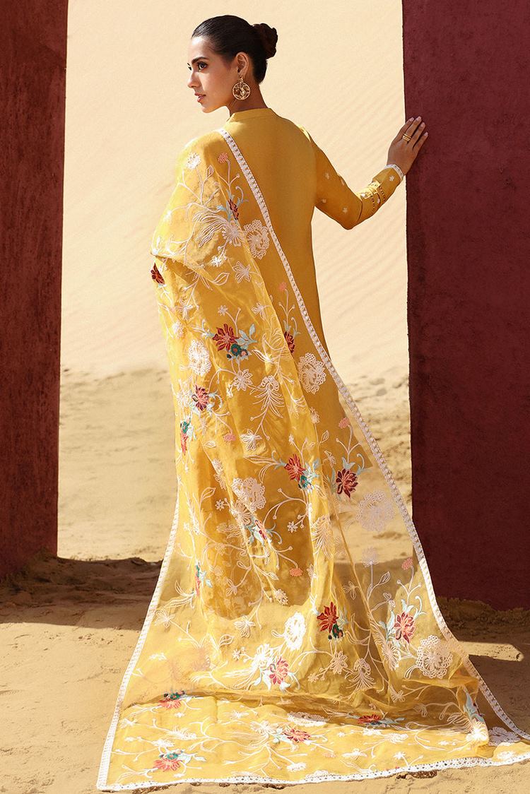 Picture of Cross Stitch - Eid Lawn Edit 2 - Maize Ochre - Available at Raja Sahib