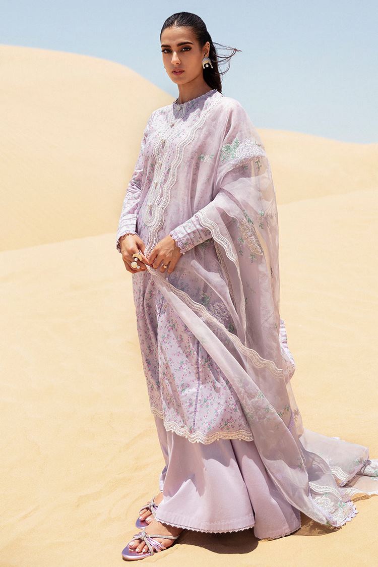 Picture of Cross Stitch - Eid Lawn Edit 2 - Lavender Fog - Available at Raja Sahib