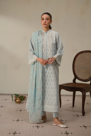Unstitched Chikankari Collection - Blue Flair