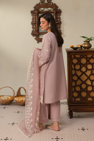 Picture of Cross Stitch - Unstitched Chikankari Collection - Mauve Glam - Available at Raja Sahib