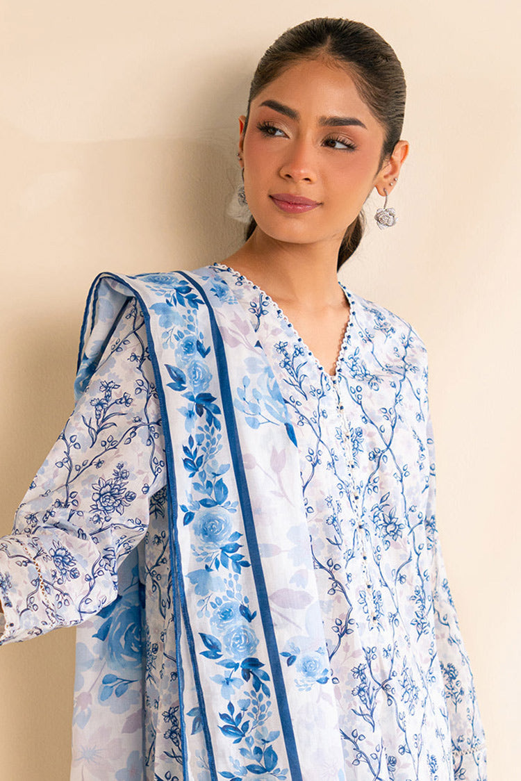 Picture of Cross Stitch - Daily Edit Unstitched Lawn Collection Vol 5 - Azure Ash - Available at Raja Sahib