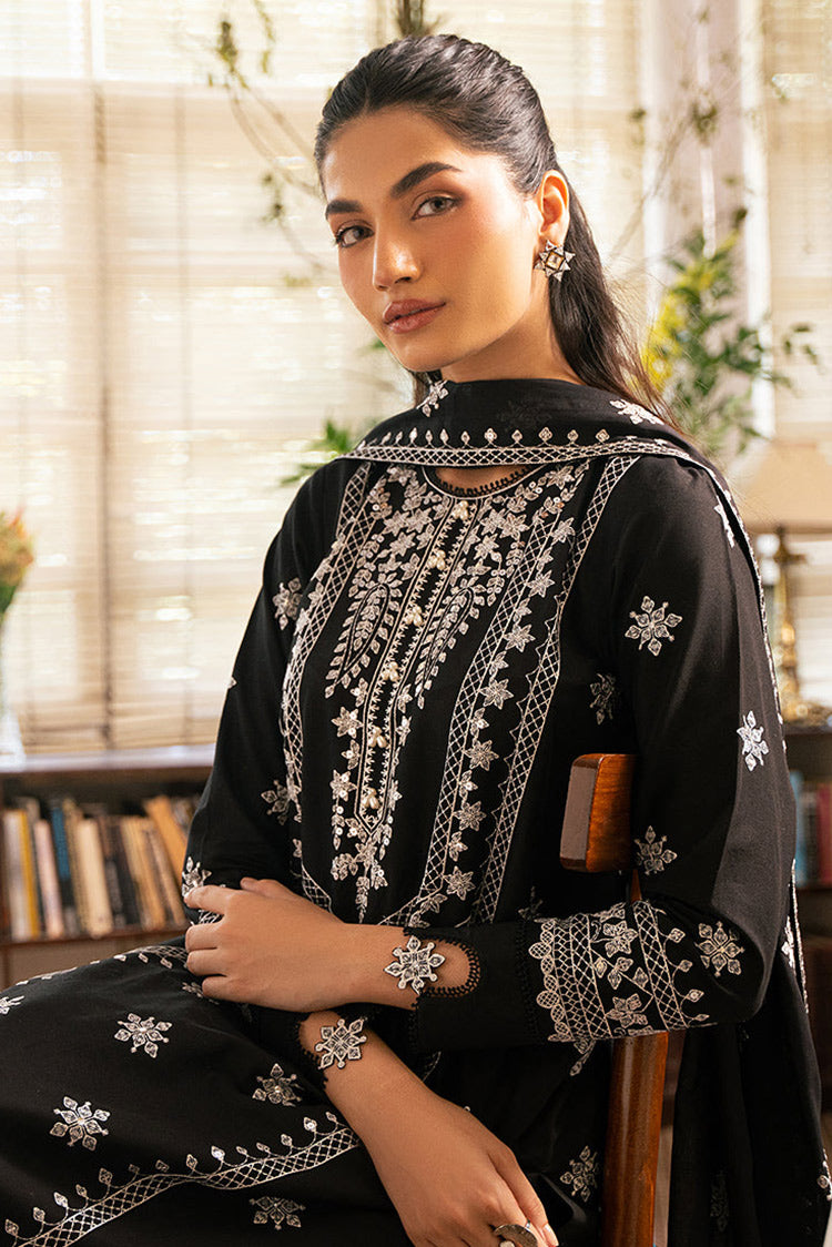 Picture of Cross Stitch - Mahiri Unstitched Embroidered Collection Vol 5 - Black Orchid - Available at Raja Sahib