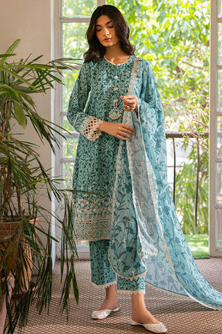 Mahiri Unstitched Embroidered Collection Vol 5 - Minty Meadow