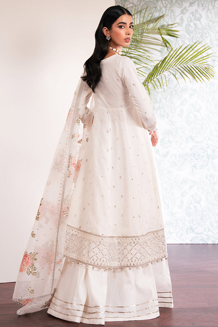 Picture of Cross Stitch - Luxe Atelier Unstitched Collection - Pearl Haze - Available at Raja Sahib