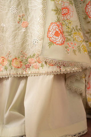 Picture of Cross Stitch - Seher Unstitched Premium Cambric Collection - Pistachio Frost - Available at Raja Sahib